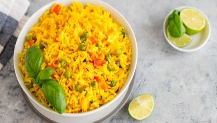 YELLOW RICE (SAFFRON RICE) WITH MIX VEGETABLES RECIPE – Tahoon