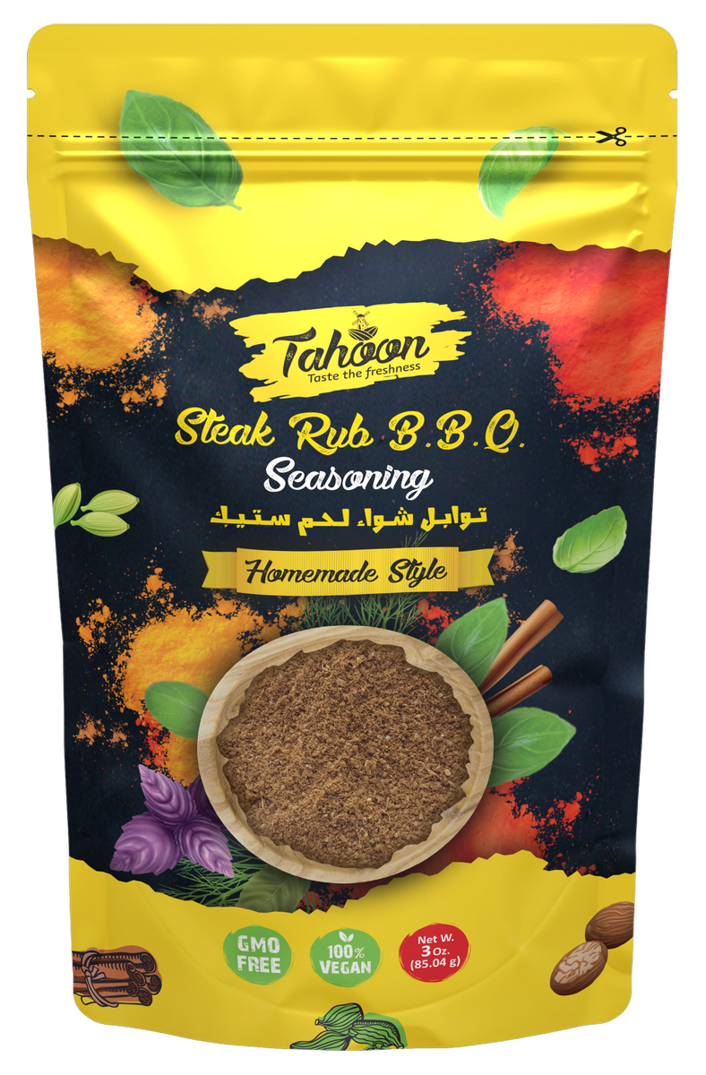Steak Rub B.B.Q. Seasoning 3 oz. 7 oz. Tahoon