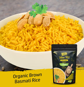 Yellow Rice - Organic Brown Basmati (Saffron Rice - Arroz Amarillo Con Azafr’an)